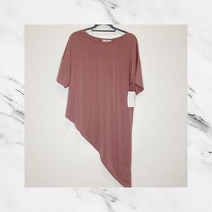 Tresics Luxe Mauve Asymmetrical Top
